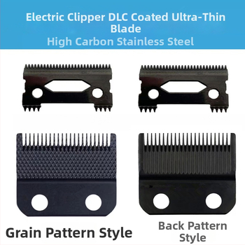 Elektrický strojček na vlasy – náhradná čepeľ s DLC povlakom hlavy ostria, univerzálna kompatibilita, oceľ s vysokým obsahom uhlíka, odnímateľná a umývateľná čepeľ