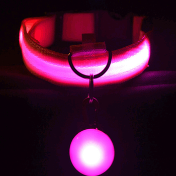 USB-töltéses LED-kutya- és macskanyakörv dekoratív részletekkel, kétoldalas világítással