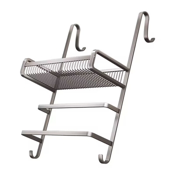 Držač za ručnike od svemirskog aluminija, lakirani završni sloj, 3 razine, nosivost 15 kg, bez bušenja, kupaonica