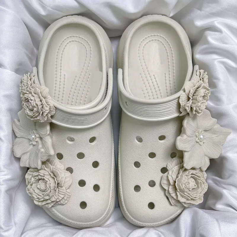 Sandale za plažu s rupicama, EVA gornji dio i EVA potplat, debeli potplat ≥ 3 cm, unisex, svakodnevna ljetna obuća