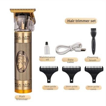 Mini elektrický kadernícky strihač s bezkartovým motorom, čepeľ z titánovej zliatiny, vstavaná batéria 300-500 mAh, prevádzka 0-1 h, hlučnosť pod 36 dB