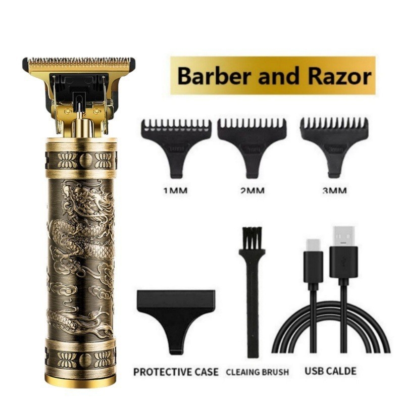 Mini elektromos hajvágó brushless motorral, titán ötvözetű penge, beépített 300-500 mAh akkumulátor, üzemidő 0-1 óra, zaj 36 dB alatt