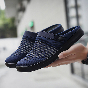 Мъжки слип-он сандали, дишащо мрежесто горнище, MD подметка, Casual стил, Есен 2024