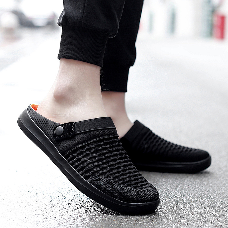 Мъжки слип-он сандали, дишащо мрежесто горнище, MD подметка, Casual стил, Есен 2024