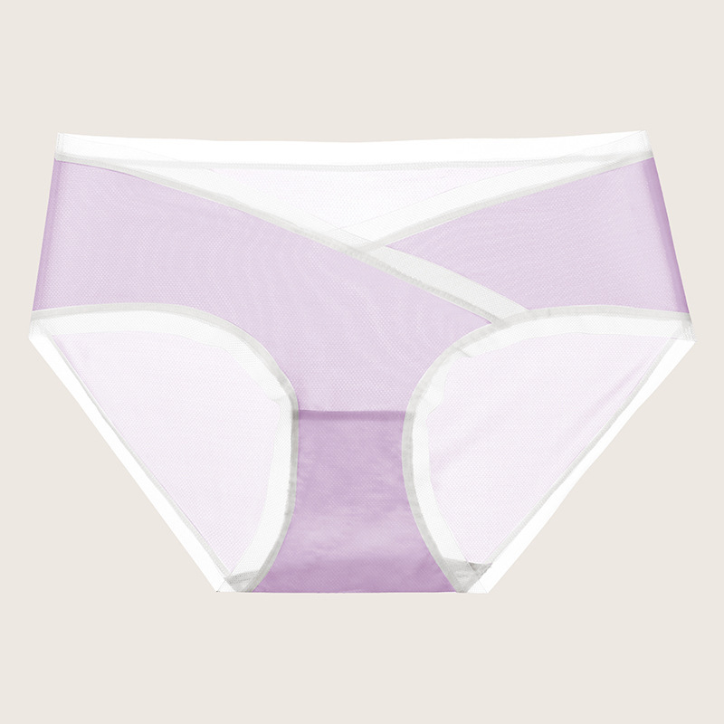 Kismama fehérnemű V‑alakú dizájnnal, pamut betéttel az ágyéknál, alacsony derék, lélegző, hasi támasz