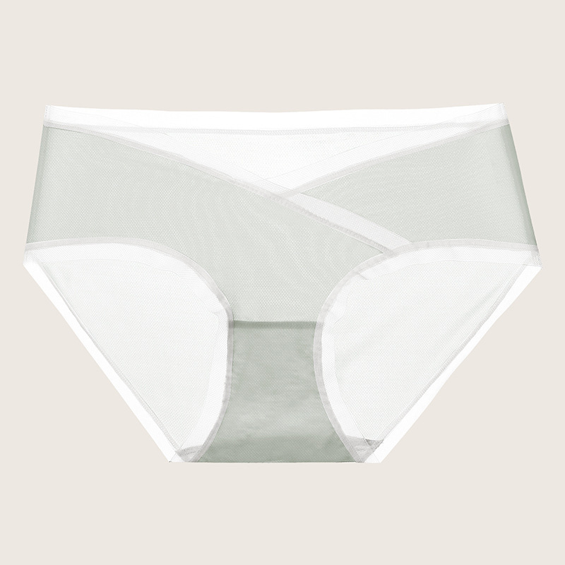 Kismama fehérnemű V‑alakú dizájnnal, pamut betéttel az ágyéknál, alacsony derék, lélegző, hasi támasz