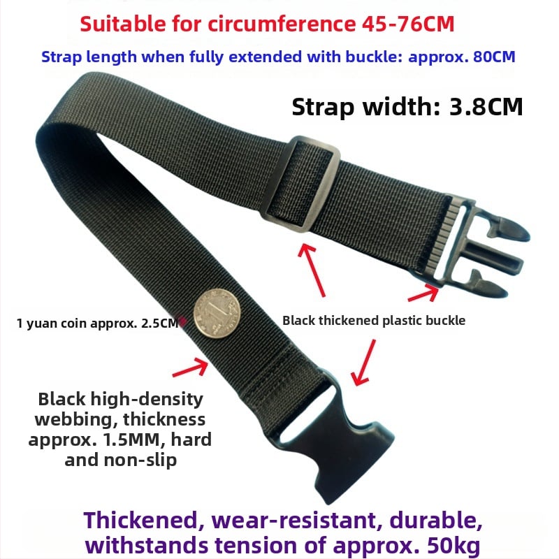 Ζώνη αποσκευών με αγκράβα – ενισχυμένη ζώνη συσκευασίας και επέκτασης για βαλίτσες, 1000D πολυπροπυλένιο, Φθινόπωρο 2024