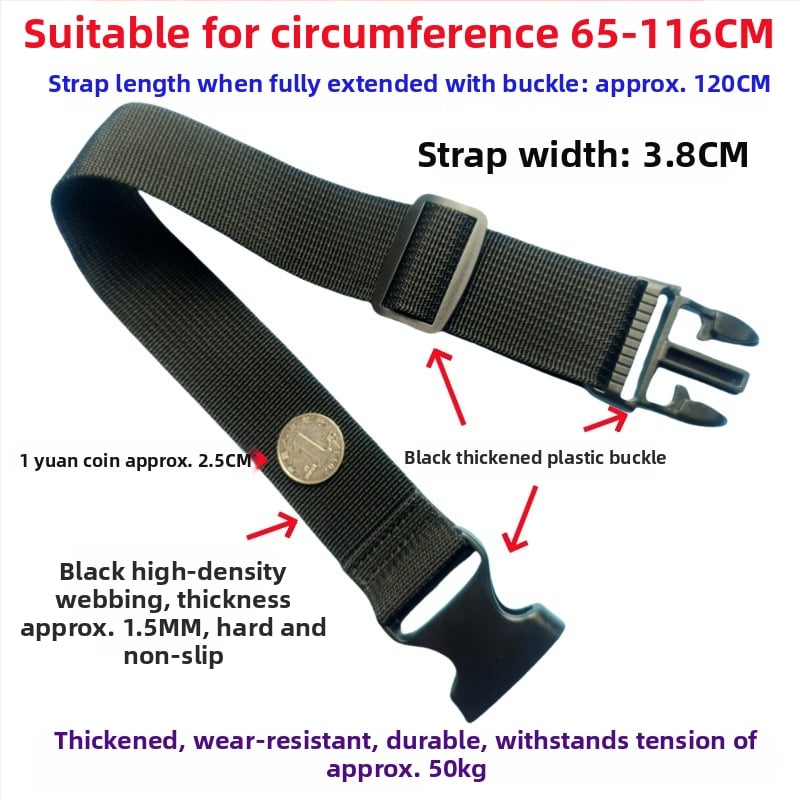 Ζώνη αποσκευών με αγκράβα – ενισχυμένη ζώνη συσκευασίας και επέκτασης για βαλίτσες, 1000D πολυπροπυλένιο, Φθινόπωρο 2024