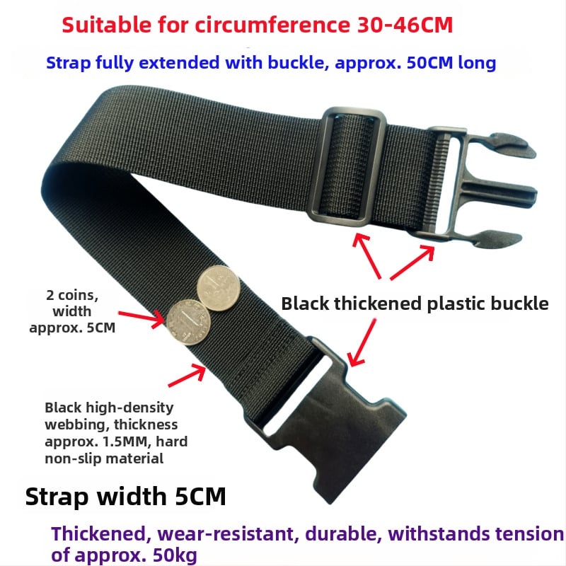 Ζώνη αποσκευών με αγκράβα – ενισχυμένη ζώνη συσκευασίας και επέκτασης για βαλίτσες, 1000D πολυπροπυλένιο, Φθινόπωρο 2024