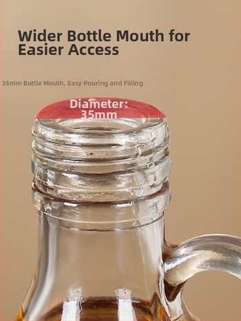 Staklena boca za ulje sa zatvaračem, hrana siguronosti, za sezamovo ulje i čajno ulje, automatsko otvaranje i zatvaranje