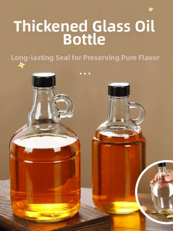 Staklena boca za ulje sa zatvaračem, hrana siguronosti, za sezamovo ulje i čajno ulje, automatsko otvaranje i zatvaranje