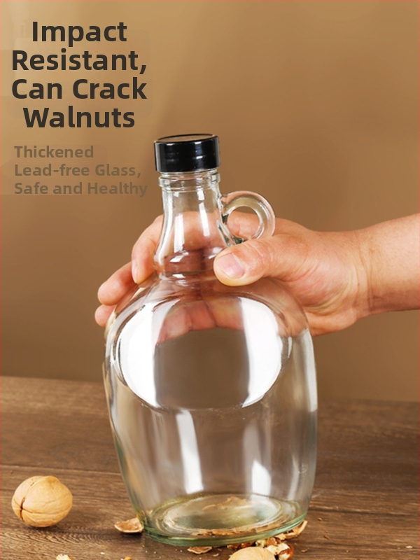 Staklena boca za ulje sa zatvaračem, hrana siguronosti, za sezamovo ulje i čajno ulje, automatsko otvaranje i zatvaranje