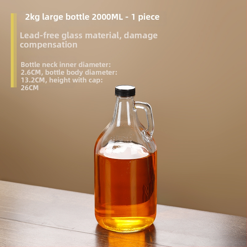 Staklena boca za ulje sa zatvaračem, hrana siguronosti, za sezamovo ulje i čajno ulje, automatsko otvaranje i zatvaranje