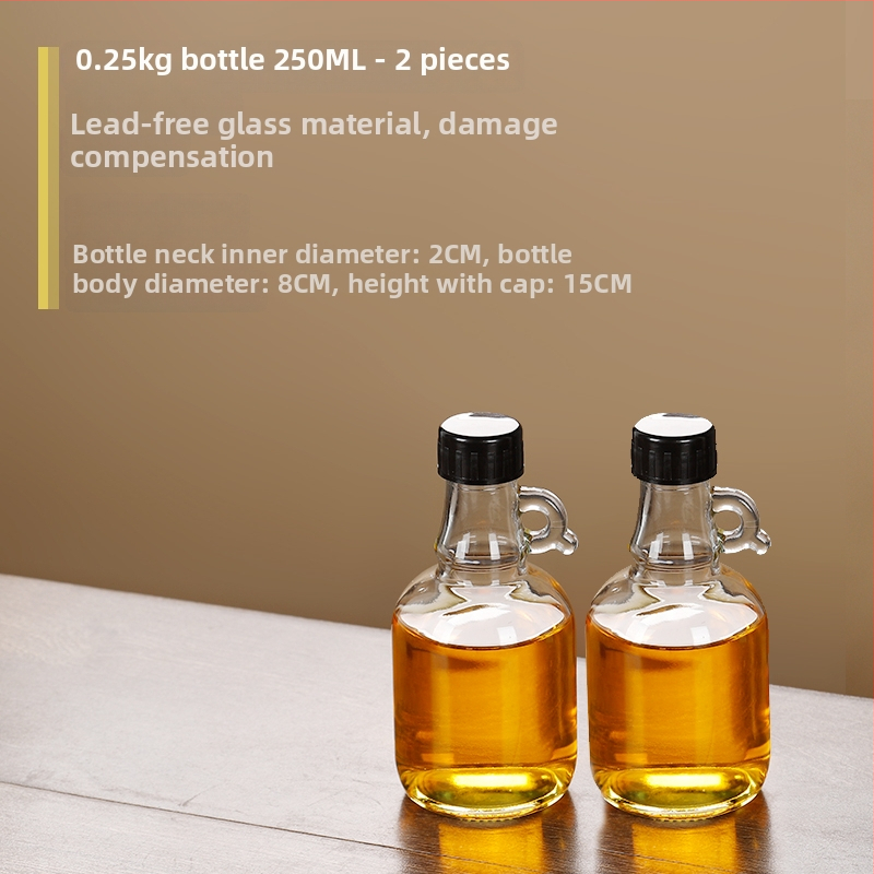 Staklena boca za ulje sa zatvaračem, hrana siguronosti, za sezamovo ulje i čajno ulje, automatsko otvaranje i zatvaranje
