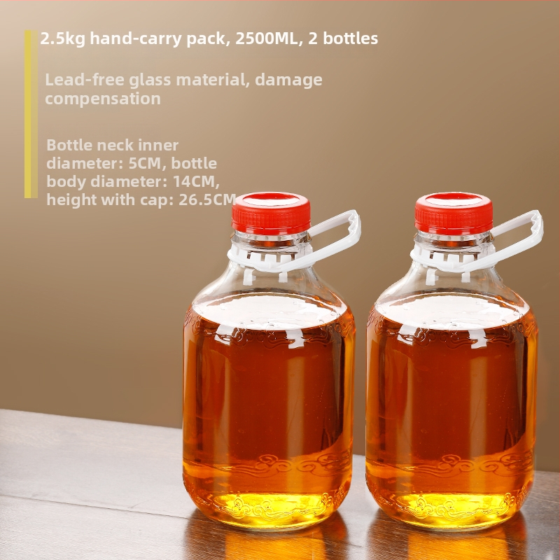 Staklena boca za ulje sa zatvaračem, hrana siguronosti, za sezamovo ulje i čajno ulje, automatsko otvaranje i zatvaranje