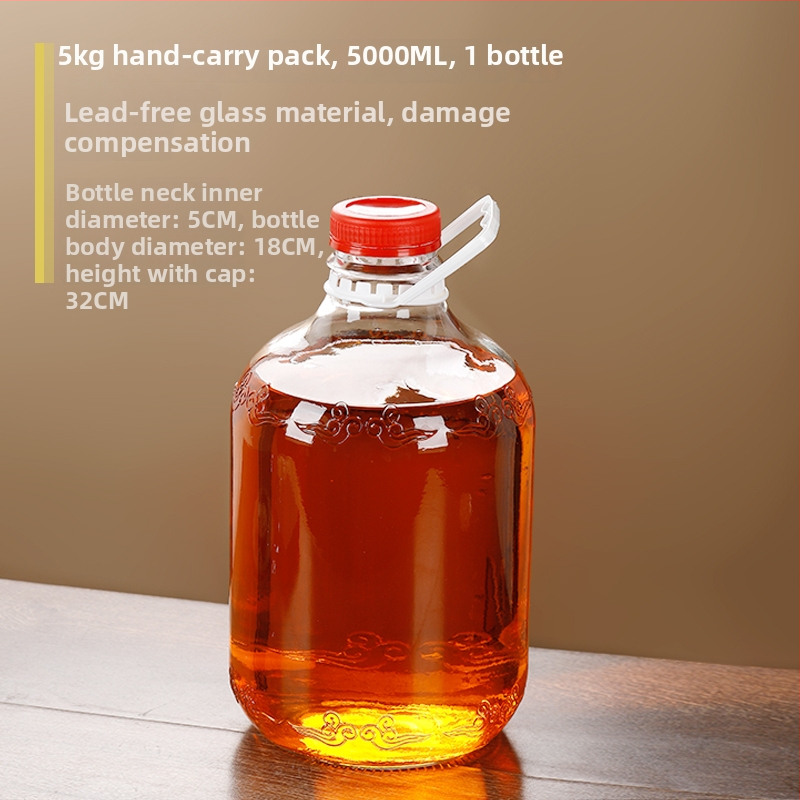 Staklena boca za ulje sa zatvaračem, hrana siguronosti, za sezamovo ulje i čajno ulje, automatsko otvaranje i zatvaranje