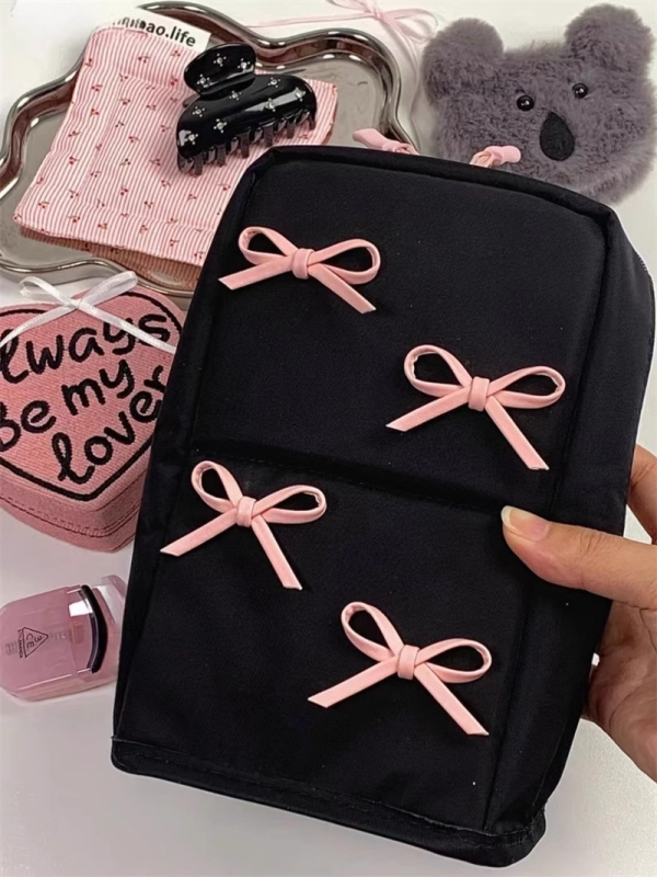 Kozmetička torbica s razdvojenim pregradama i uspravnim dizajnom, vodootporna i otporna na habanje, podstava od poliester