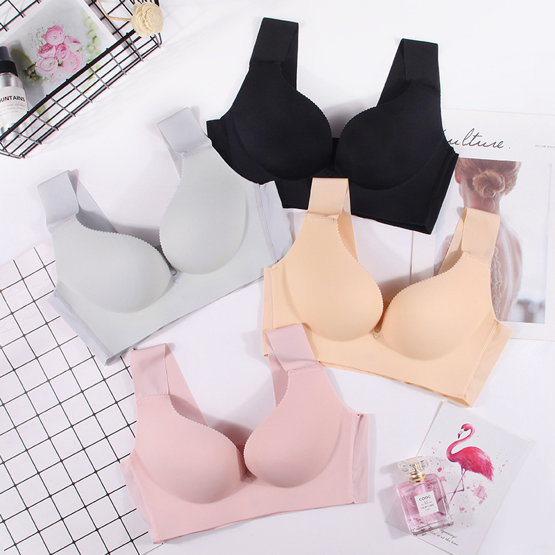 Női bevarrat nélküli alvó felső, nylon keverék anyagból, belső spandex 35%, 1/2 kosár, előre záródás, fix dupla vállpántok