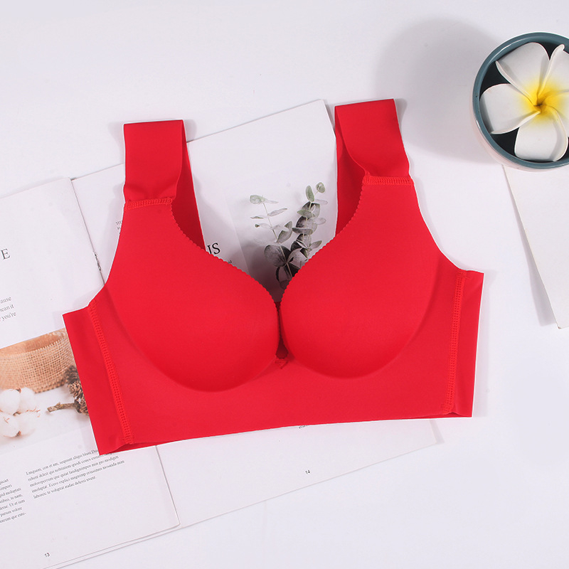 Női bevarrat nélküli alvó felső, nylon keverék anyagból, belső spandex 35%, 1/2 kosár, előre záródás, fix dupla vállpántok