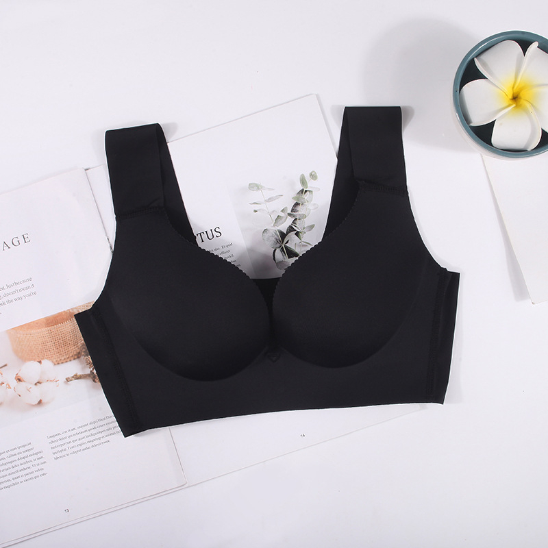 Női bevarrat nélküli alvó felső, nylon keverék anyagból, belső spandex 35%, 1/2 kosár, előre záródás, fix dupla vállpántok