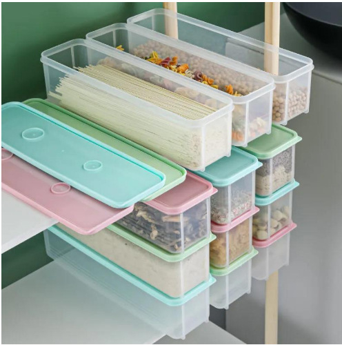 KUCOCO konyhai tároló doboz, PP, négyzetes formájú, 501-800 ml, Mikrohullámú sütőben használható