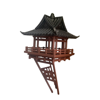 Древно архитектурен мини ландшафт – пластмасова 3D принтирана павилионна декорация за аквариум и двор