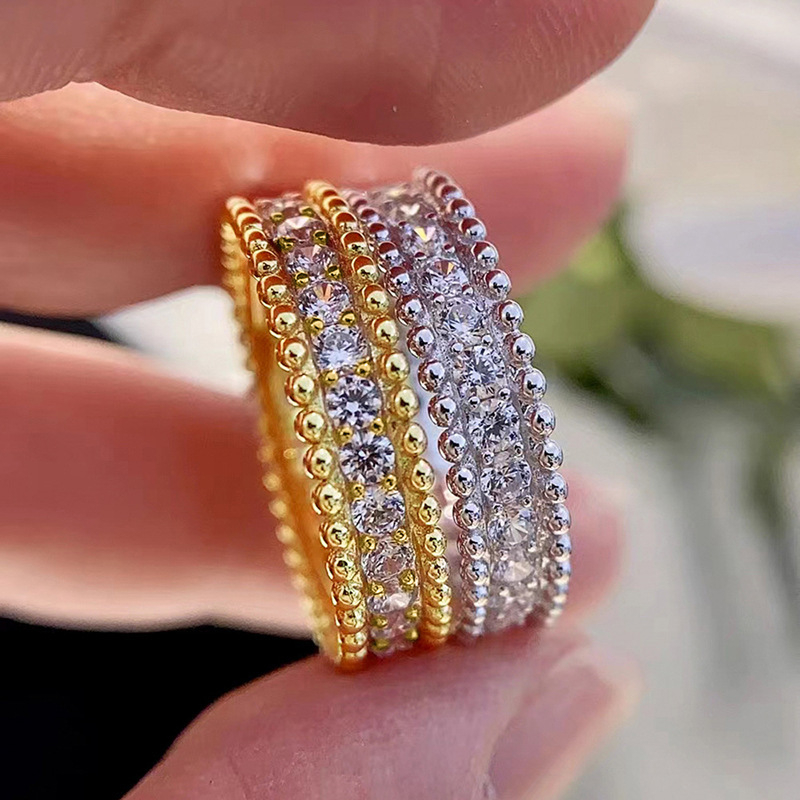 Geometrijski bakreni prsten, elektroplatirani, unisex, Hua Jie Jewelry, proljeće 2025