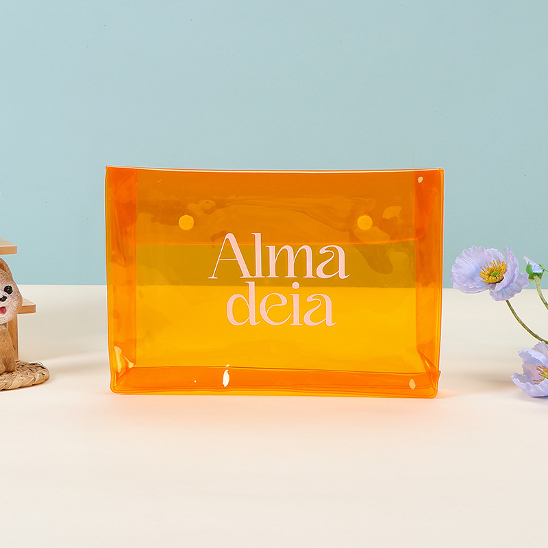 Sac de cosmetice din PVC, în stil poșetă, impermeabil, cu separare uscat-umed, pentru machiaj și călătorii