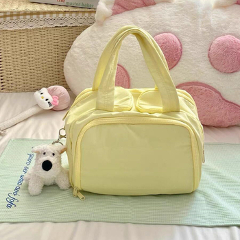 Kozmetička torbica za žene, vanjski materijal najlon, podstava od poliestera, zatvarač, ležerni putnički stil, Youchuan marka, izdanje jesen 2025.