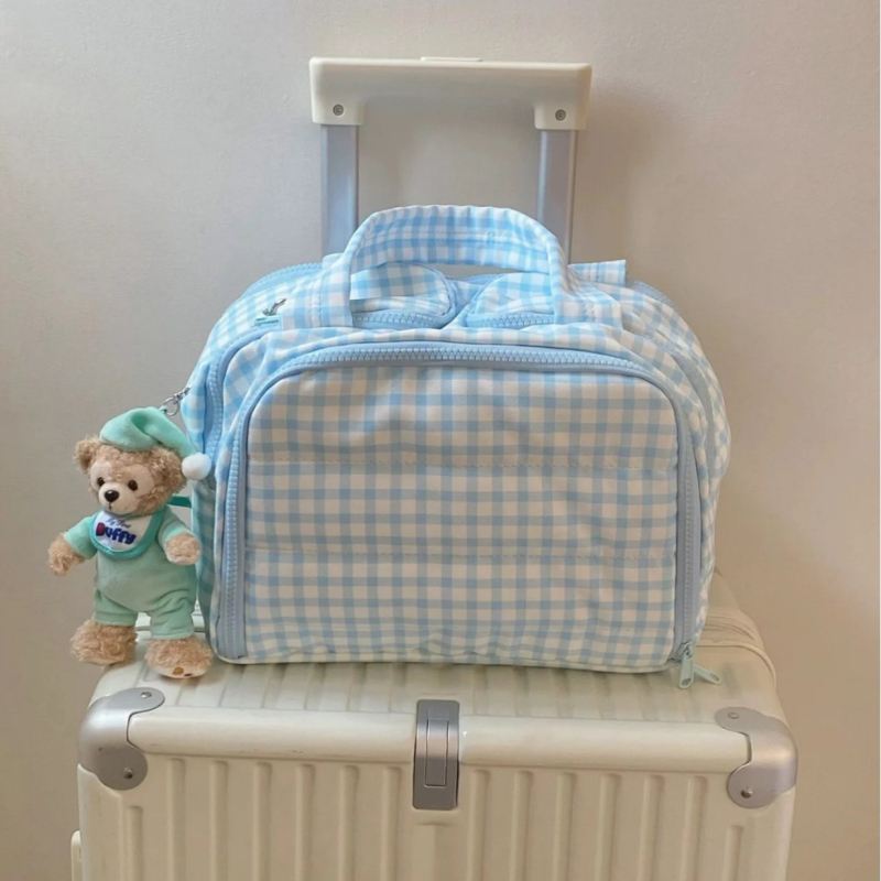 Kozmetička torbica za žene, vanjski materijal najlon, podstava od poliestera, zatvarač, ležerni putnički stil, Youchuan marka, izdanje jesen 2025.