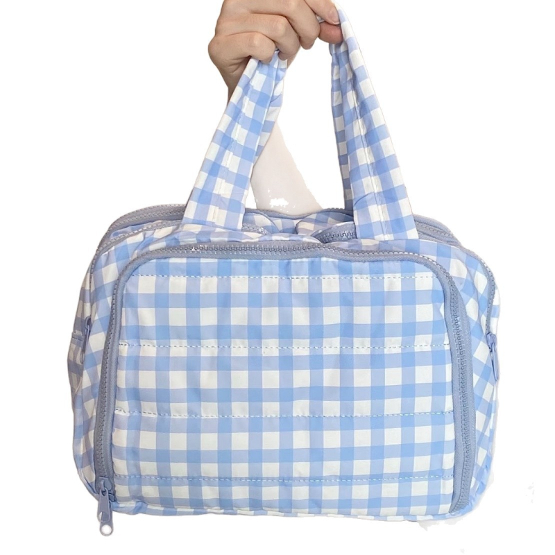 Kozmetička torbica za žene, vanjski materijal najlon, podstava od poliestera, zatvarač, ležerni putnički stil, Youchuan marka, izdanje jesen 2025.