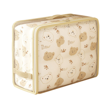 Prozirna PVC skladišna torba, sklopiva kubičnog oblika – četverodijelni organizator za garderobu, putovanja, spavaću sobu i dnevnu sobu