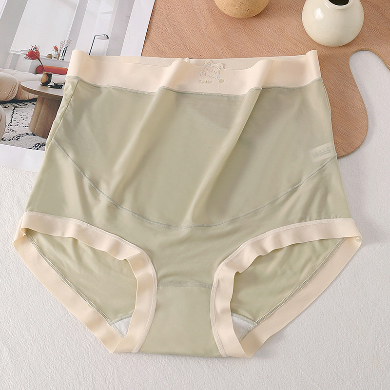 Trudničko donje rublje s visokim strukom, Ice Silk, antibakterijsko, potpora trbuha, najlon 70–80%