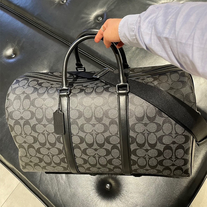 Putna torba od platna s patchwork dizajnom, kapacitet 20–35L, vodootporna, lagana, proširiva.