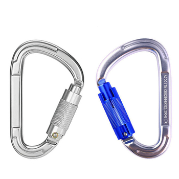 Карабинер с бързо освобождаване, автоматично заключване, алуминиева сплав, 25 kN, марка Q&C, пакет от 100 бр.