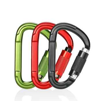 Карабинер с бързо освобождаване, автоматично заключване, алуминиева сплав, 25 kN, марка Q&C, пакет от 100 бр.