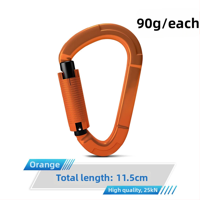 Карабинер с бързо освобождаване, автоматично заключване, алуминиева сплав, 25 kN, марка Q&C, пакет от 100 бр.