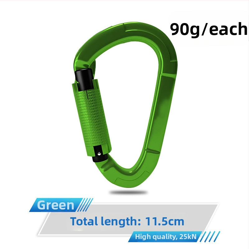 Карабинер с бързо освобождаване, автоматично заключване, алуминиева сплав, 25 kN, марка Q&C, пакет от 100 бр.