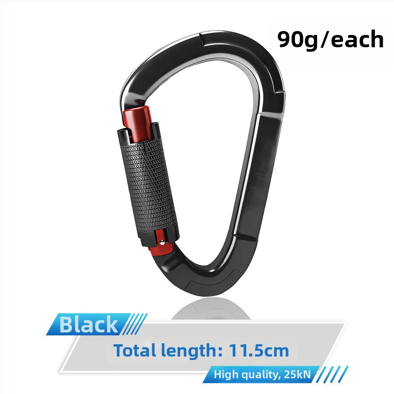 Карабинер с бързо освобождаване, автоматично заключване, алуминиева сплав, 25 kN, марка Q&C, пакет от 100 бр.