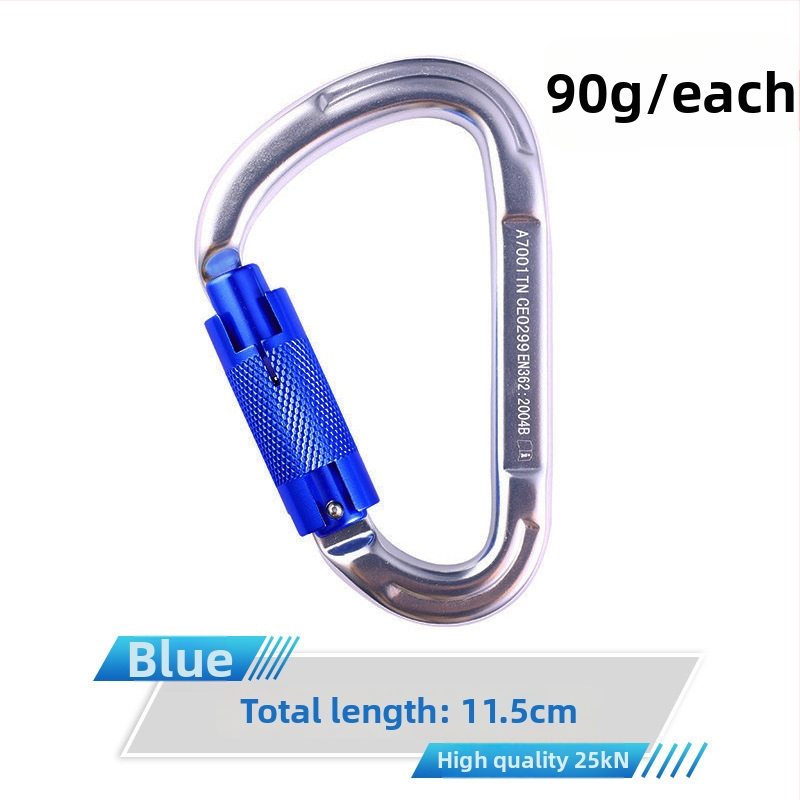 Карабинер с бързо освобождаване, автоматично заключване, алуминиева сплав, 25 kN, марка Q&C, пакет от 100 бр.