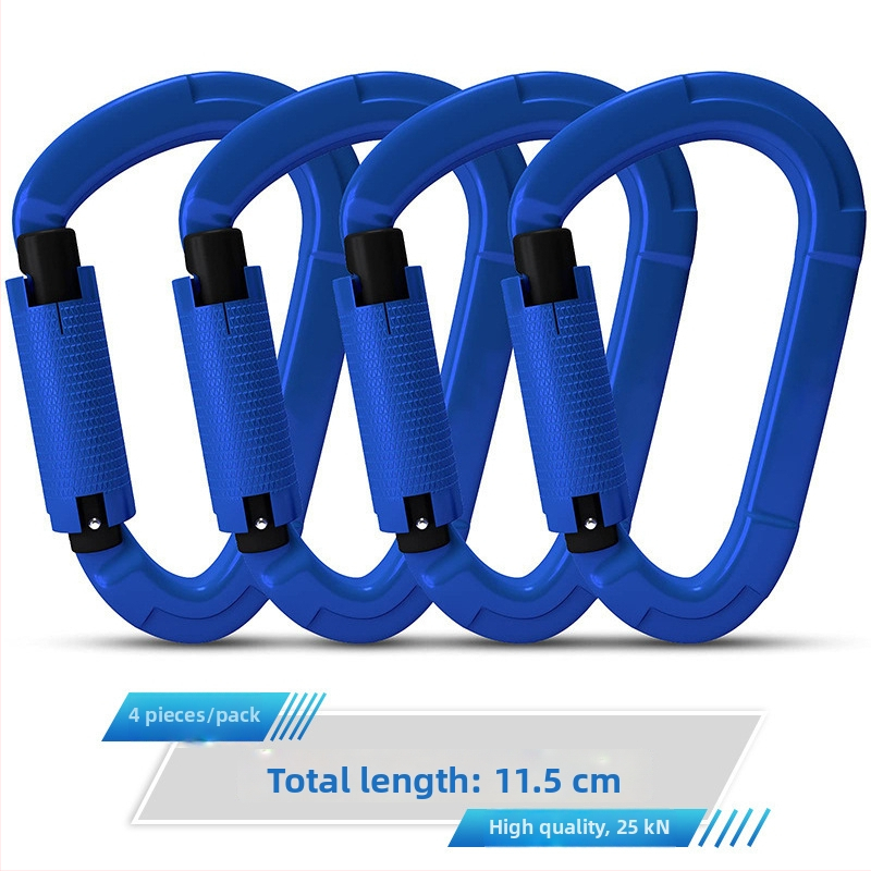 Карабинер с бързо освобождаване, автоматично заключване, алуминиева сплав, 25 kN, марка Q&C, пакет от 100 бр.