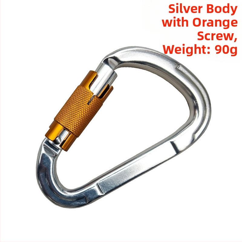 Карабинер с бързо освобождаване, автоматично заключване, алуминиева сплав, 25 kN, марка Q&C, пакет от 100 бр.