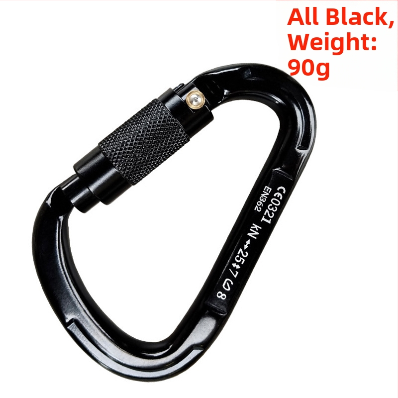 Карабинер с бързо освобождаване, автоматично заключване, алуминиева сплав, 25 kN, марка Q&C, пакет от 100 бр.