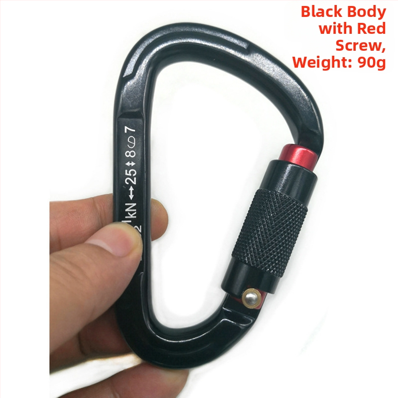 Карабинер с бързо освобождаване, автоматично заключване, алуминиева сплав, 25 kN, марка Q&C, пакет от 100 бр.