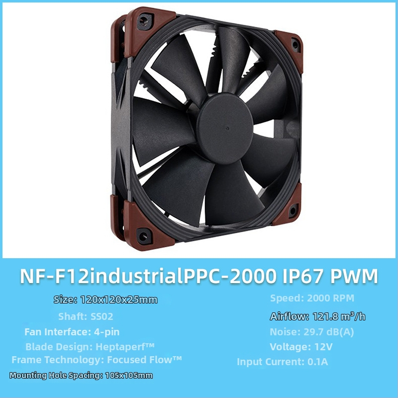 Owl F12/P12 σειρά PC ανεμιστήρας περιβλήματος, PWM έξυπνος έλεγχος θερμοκρασίας, 5V, 1500 RPM, SSO2 ρουλεμάν