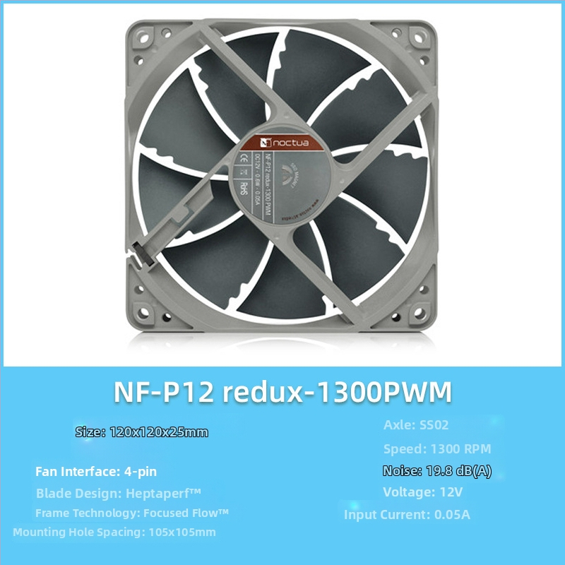 Owl F12/P12 σειρά PC ανεμιστήρας περιβλήματος, PWM έξυπνος έλεγχος θερμοκρασίας, 5V, 1500 RPM, SSO2 ρουλεμάν