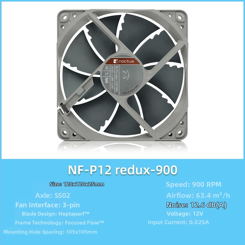 Owl F12/P12 σειρά PC ανεμιστήρας περιβλήματος, PWM έξυπνος έλεγχος θερμοκρασίας, 5V, 1500 RPM, SSO2 ρουλεμάν