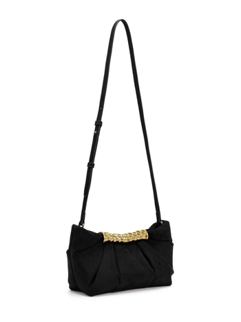 Leia metalna clutch torba za žene, jastuk-oblika, PU materijal, večernja crossbody torba s džepovima za telefon i dokumente, otvaranje kopčom