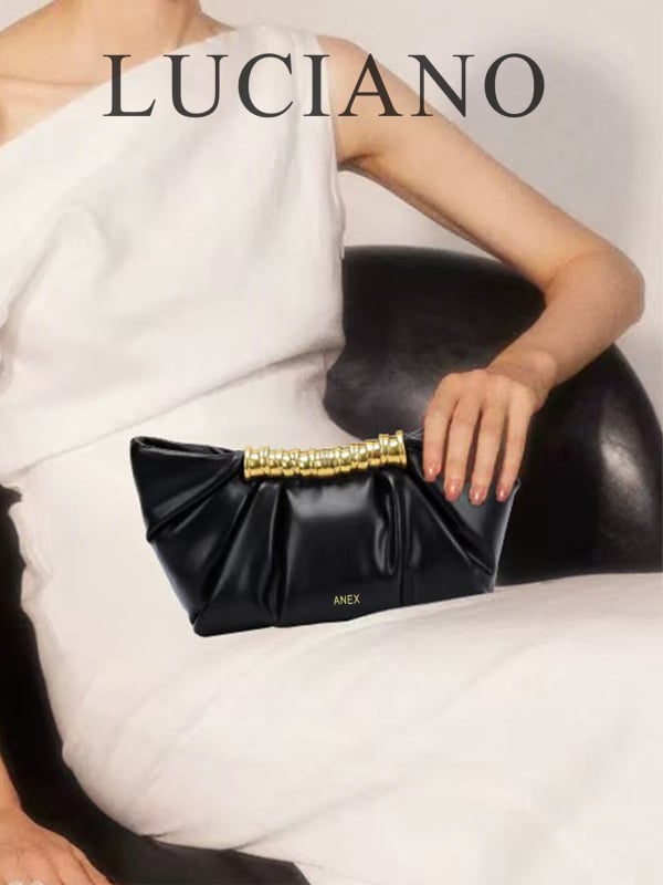 Leia metalna clutch torba za žene, jastuk-oblika, PU materijal, večernja crossbody torba s džepovima za telefon i dokumente, otvaranje kopčom