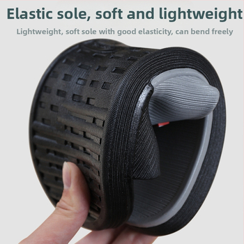 Мъжки PVC пантофи за вътрешна употреба, нехлъзгаща се дебела подметка, отворен пръст, инжекционно формовани